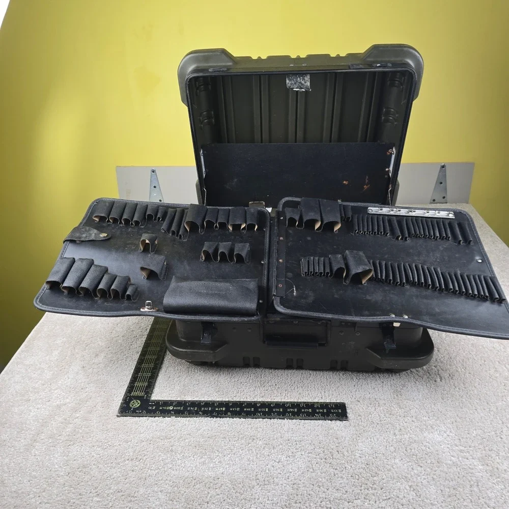 Jensen Tool Case Olive Drab Hard Shell Heavy Duty Field Service Kit Case